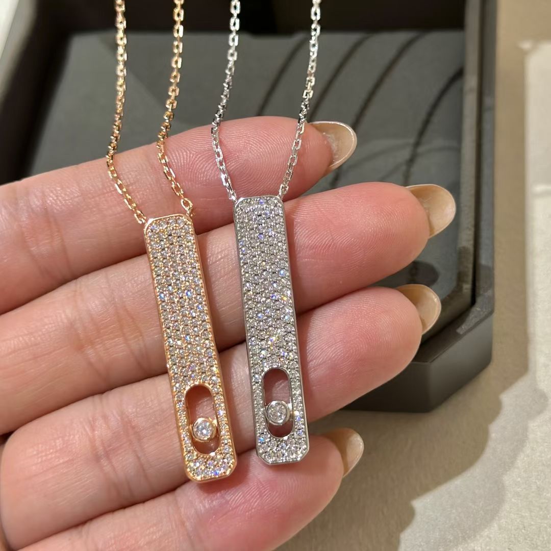 [OAKJURI Jewelry]MY FIRST DIAMOND PAVED NECKLACE