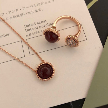 [OAKJURI Jewelry]PERLEE COULEURS DIAMOND ROSE GOLD BETWEEN THE FINGER RING