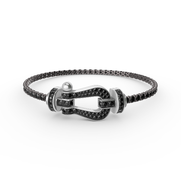 [OAKJURI Jewelry]FORCE  LARGE HORSESHOE FULL DIAMOND TENNIS BRACELET